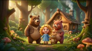 Златовласка и три медведя Детская сказка.  Добрая история. Мультик для малышей
