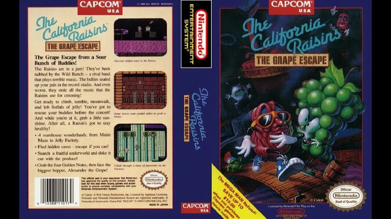 The California Raisins The Grape Escape (NES) смотреть онлайн