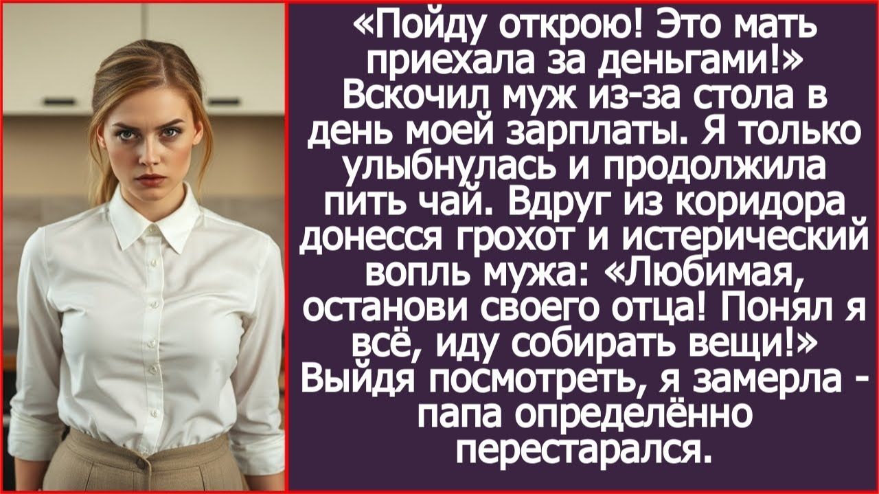 «Пойду открою! Это мать приехала за деньгами!» Вскочил муж | ИСТОРИИ ИЗ ЖИЗНИ | АУДИО РАССКАЗЫ смотреть онлайн