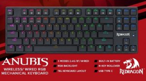 Лучшая в своём роде "Клавка" Redragon Anubis RGB BL 🔞