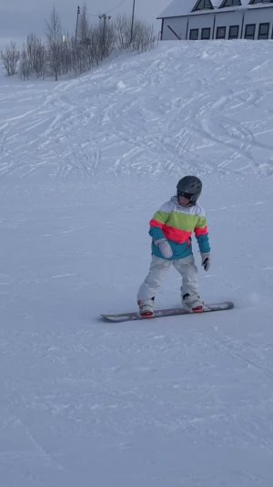 Катание на сноуборде, первый опыт .