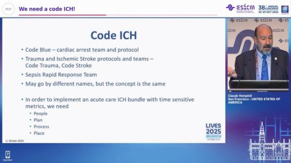We need a code ICH Claude Hemphill