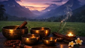 Полное Успокоение и Снятие стресса после ТЯЖЕЛОГО ДНЯ. Звуки Тибетских Поющих Чаш