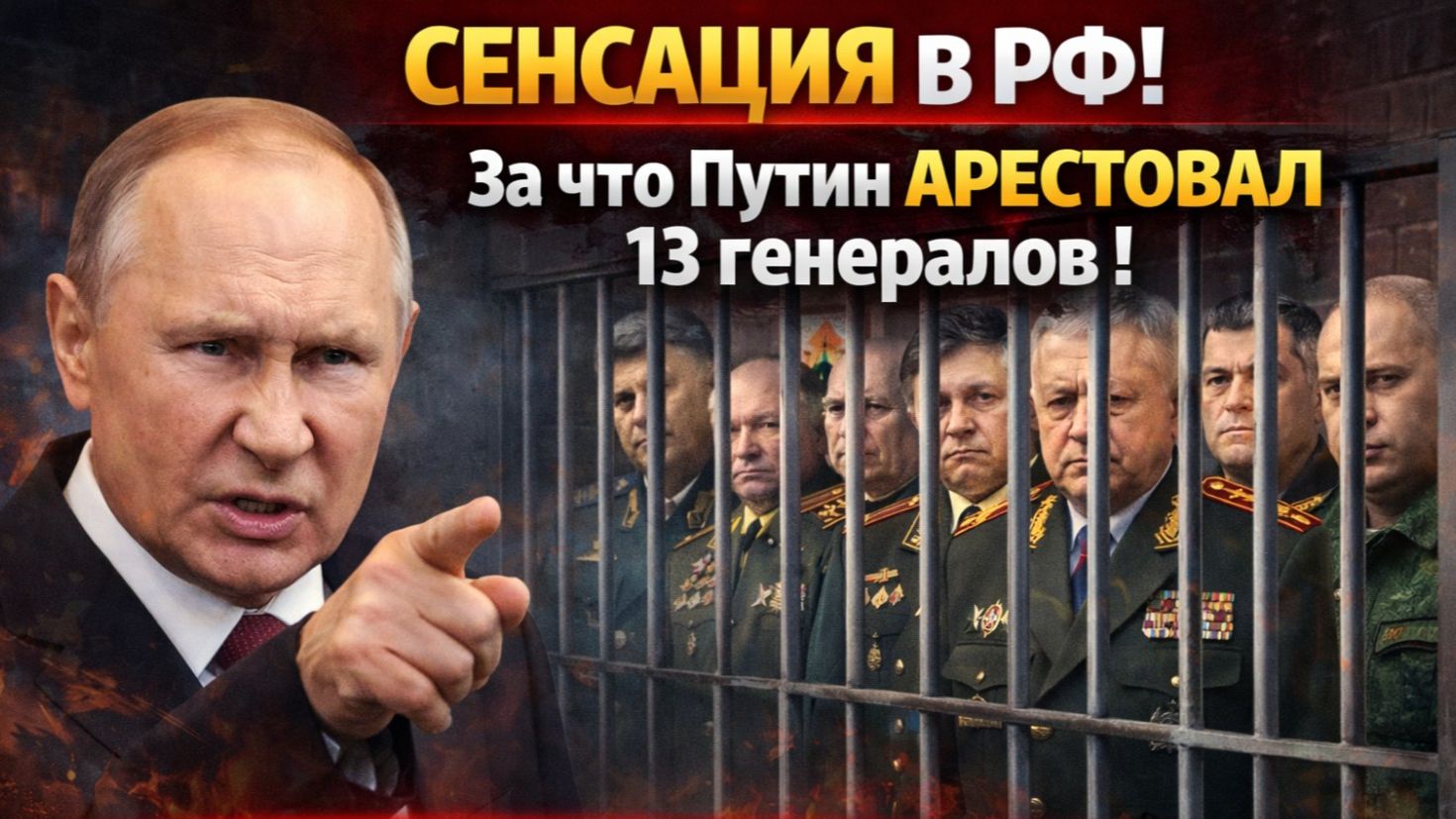СЕНСАЦИЯ В РФ! За Что Путин АРЕСТОВАЛ 13 Генералов ! Лефортово переполнено Генералами! смотреть онлайн