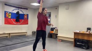 Контрольная тренировка с гирей 20кг