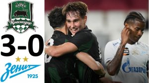 "Краснодар" разгромил "Зенит"! 3-0! Соболев снова не попал в пустые! Обзор матча!