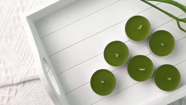 Набор ароматических свечей ХВОЯ, 3.8х1.6 см (упаковка 6 шт.), 001818-свеча