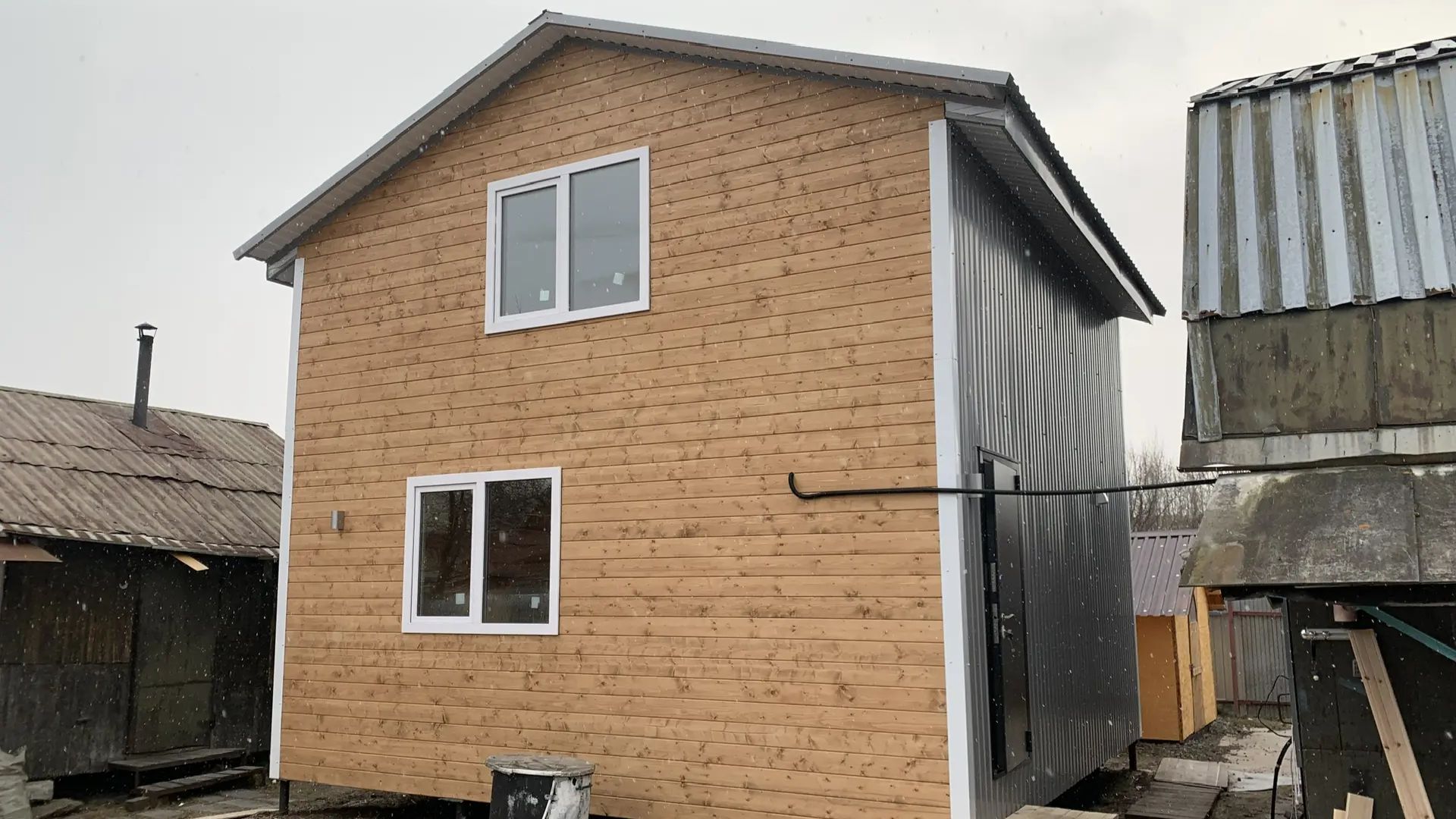 Каркасный дом двухэтажный 72 м² смотреть онлайн