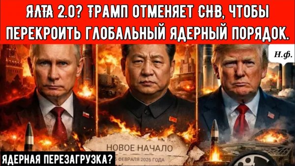 ЯЛТА 2.0? Трамп отменяет СНВ, чтобы перекроить глобальный ядерный порядок
