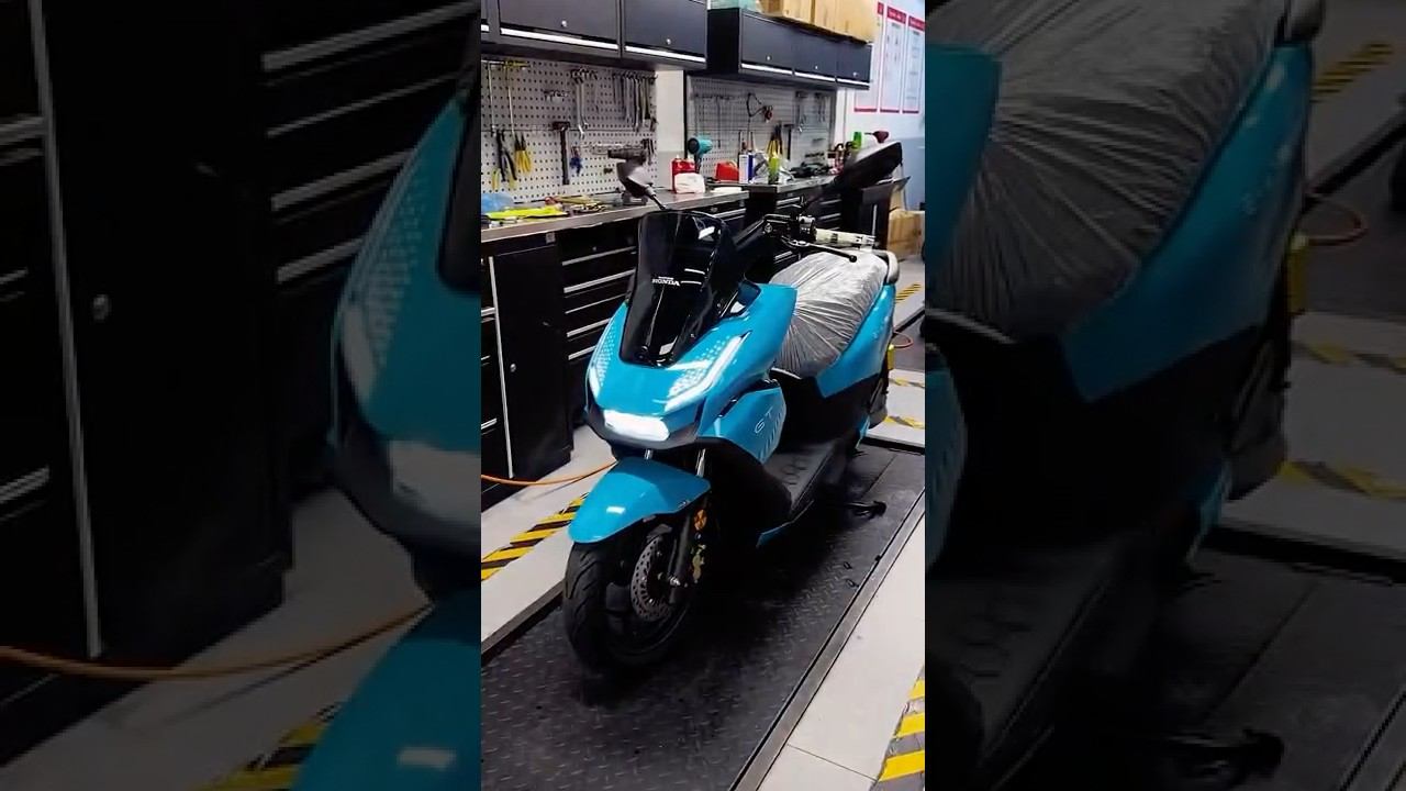 2025 Флагманский электроскутер Honda E-VO GT #honda #хонда #evogt смотреть онлайн