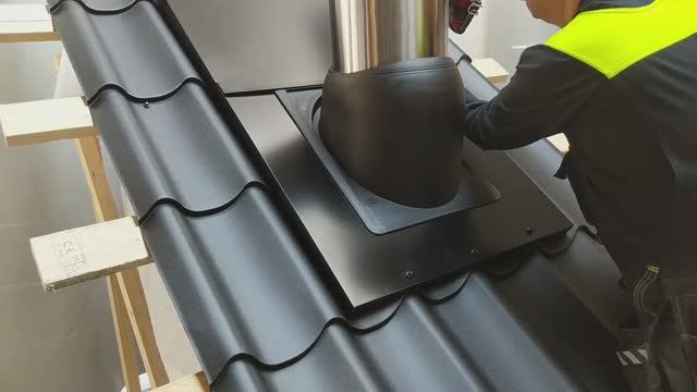 Установка PIIPPU проходного элемента круглого, с окантовкой смотреть онлайн