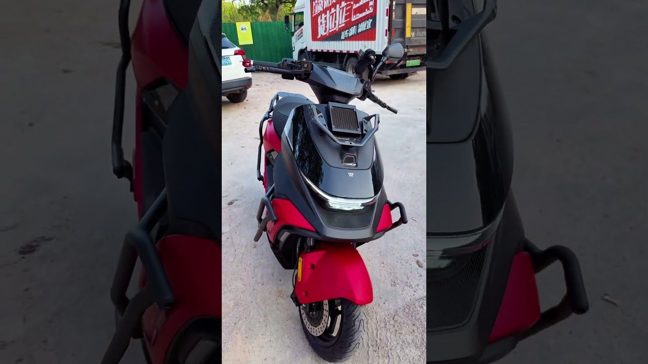 2025 НОВИНКА электроскутер Ninebot M5 100 в черно-красном цвете с мощным апгрейдом #найнбот #м5100 смотреть онлайн