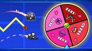 Гонка на РУЛЕТКЕ ХУДШИХ УРОВНЕЙ в Geometry Dash