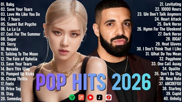 Топ 50 Самых Зарубежных Популярных Хитов Недели – Taylor Swift, Drake, Ava Max, Ed Sheeran, Sia 2026