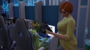 The Sims 4 / Из грязи в князи\ Rags To Riches 6 эп.  Наставничество. Рождество в компьютерном клубе.
