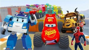 МУЛЬТИКИ ПРО МАШИНКИ 🚗. МОЛНИЯ МАКВИН И ГРУЗОВИК МЭТР ПУГАЮТ ТРАКТОРА И УЕЗЖАЮТ ОТ ФРЕНКА 📽️