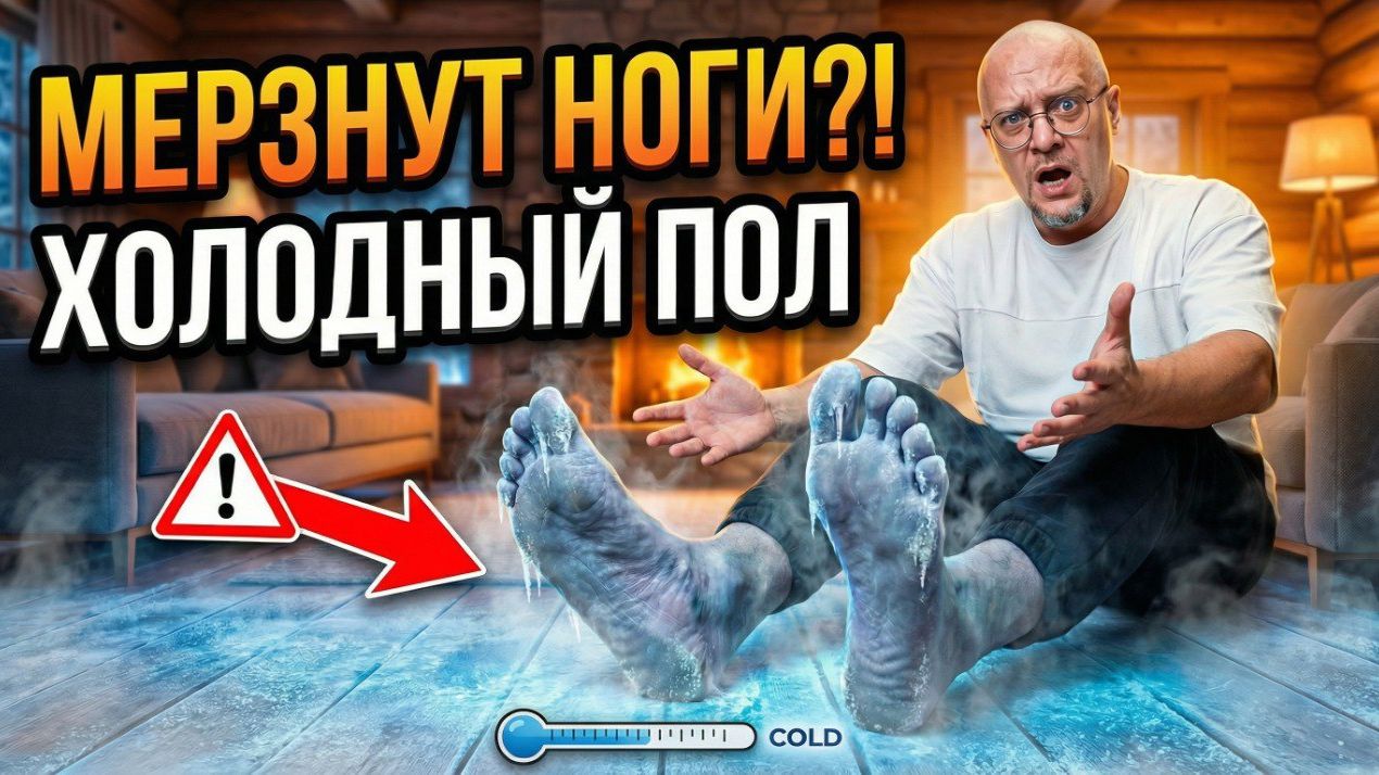 Ледяной пол в доме или квартире? Что делать? смотреть онлайн