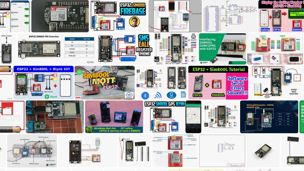 ESP32+SIM800 отправка данных по TCP/UDP форматы AT команд смотреть онлайн