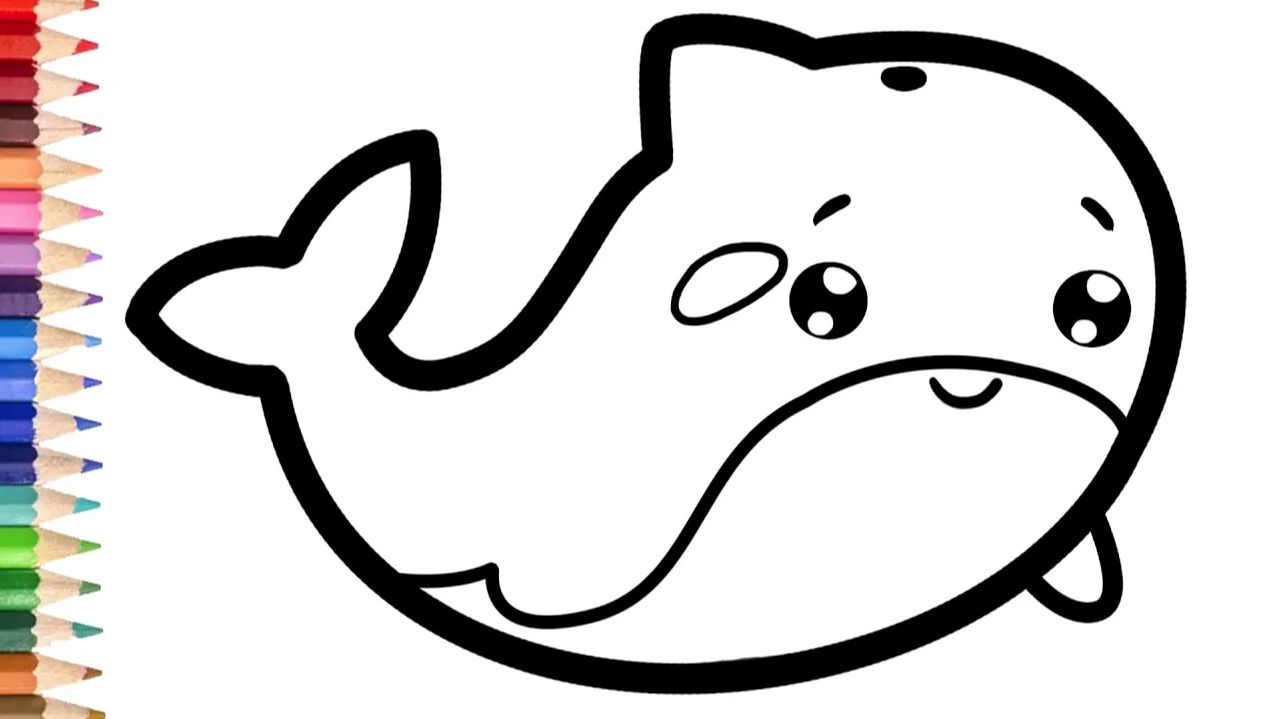 Мультик - раскраска для детей КОСАТКУ. Учимся как рисовать КОСАТКУ вместе с детьми // РИСОВАШКА ТВ смотреть онлайн