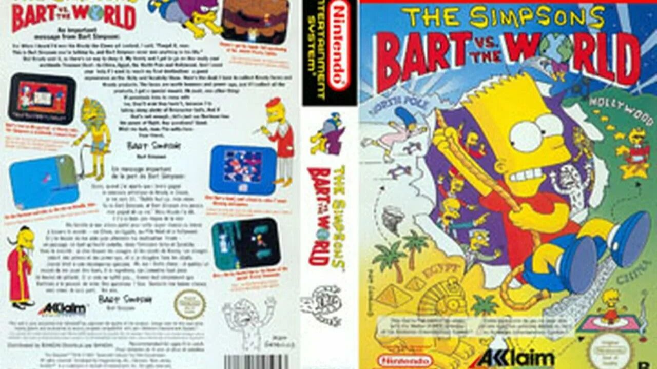 The Simpsons Bart vs the World (NES) смотреть онлайн