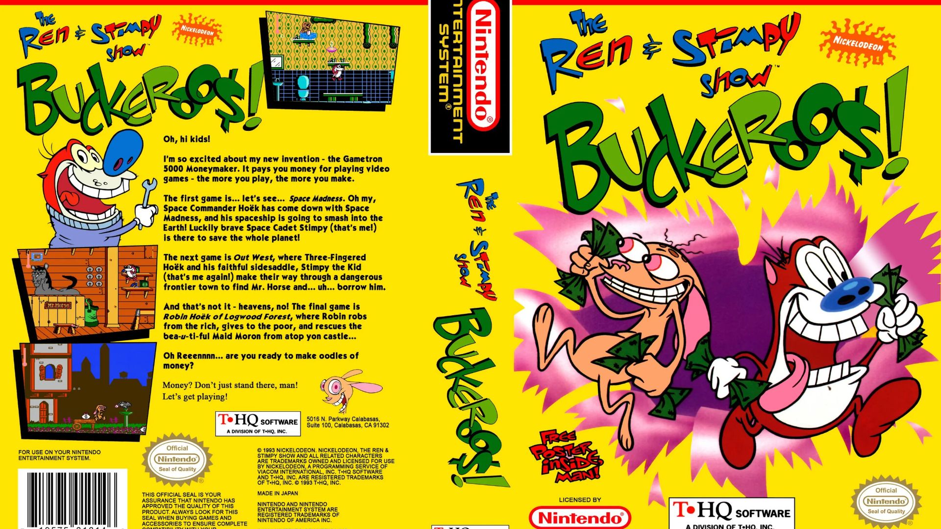 The Ren Stimpy Show Buckaroo (NES) смотреть онлайн