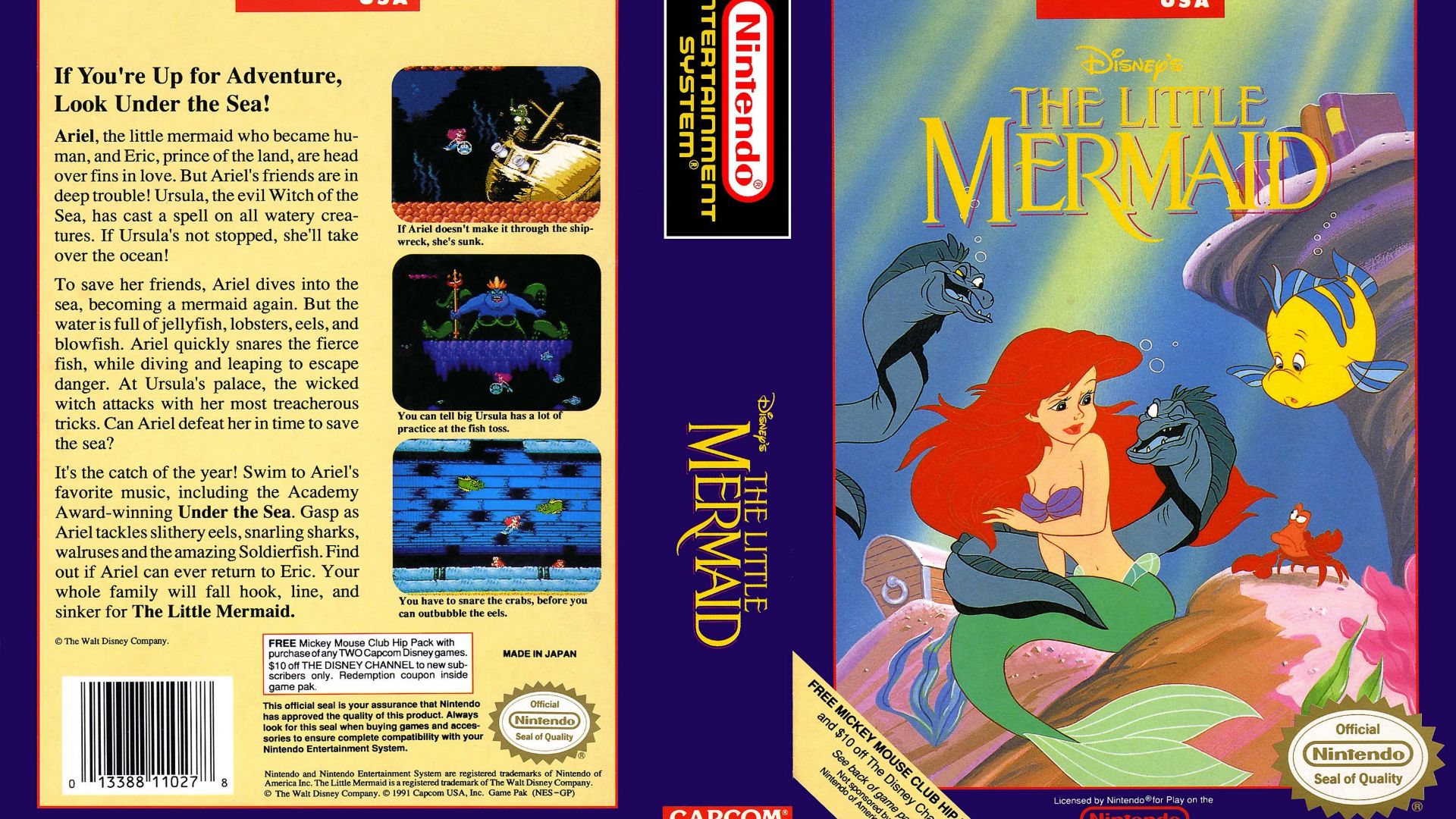 The Little Mermaid (NES) смотреть онлайн