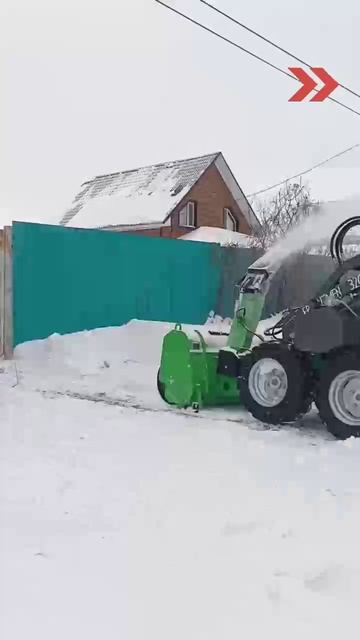 Очистка снега FRONTMEN. Отзыв. смотреть онлайн