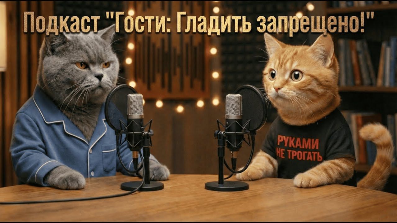 🤣 Подкаст котов # 4. «Гости: Гладить запрещено!»
