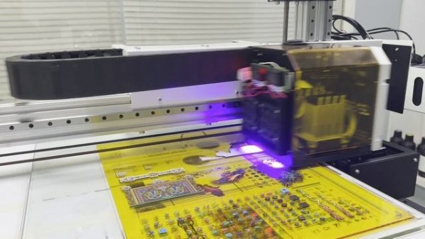 Финальное тестирование УФ принтера PrintX на головах i1600 формата А2+