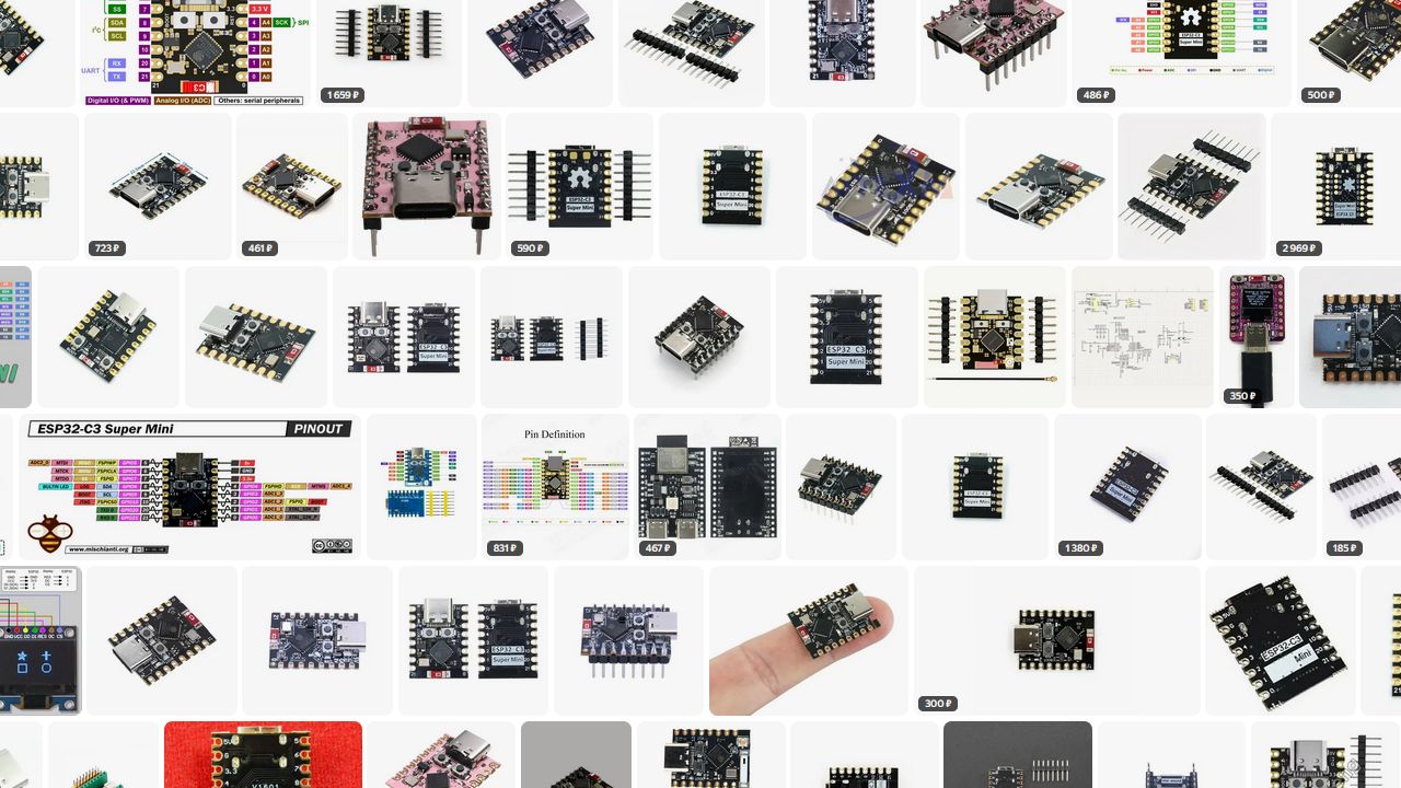 ESP32-C3 SUPER MINI обзор платы разработки смотреть онлайн
