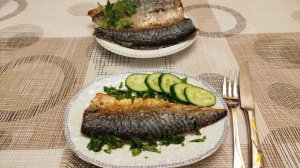 Вкуснейшая скумбрия жаренная и слабосолёная.