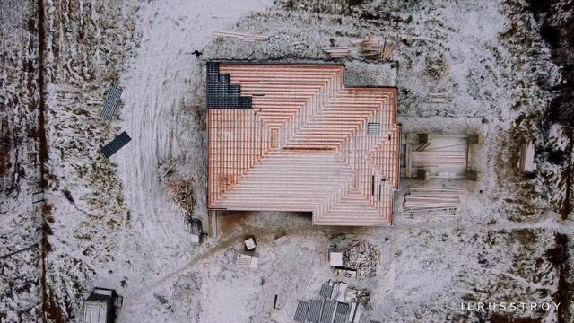 Продолжение строительства дома по проекту 