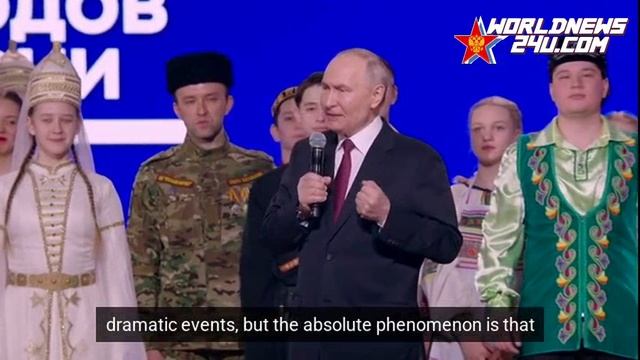 Putin spoke at the opening ceremony of the Year of Unity of the Peoples of Russia. Key points смотреть онлайн