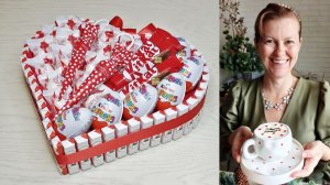 Сладкий сюрприз: собираем торт‑сердце из конфет и шоколадок