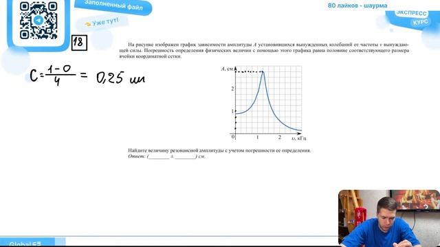 На рисунке изображен график зависимости амплитуды А установившихся вынужденных колебаний от -№28745 смотреть онлайн
