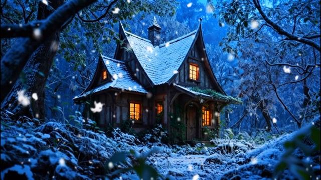 КРАСИВАЯ РАССЛАБЛЯЮЩАЯ МУЗЫКА ДЛЯ РЕЛАКСА . УЮТНЫЙ СНЕЖНЫЙ ПЕЙЗАЖ ДЛЯ МЕДИТАЦИИ. ДЛЯ ОТДЫХА И СНА