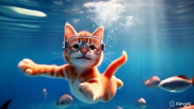 Кто сказал что коты не любят воду😌