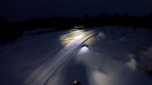 Ночь, улица snowbike