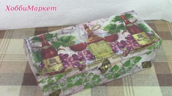 Декорирую картонную коробку. Имитация камня. ХоббиМаркет