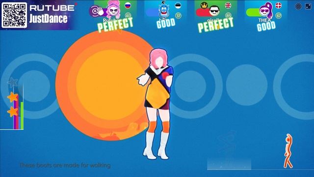 Just Dance: These Boots Are Made For Walking - Nancy Sinatra (The Girly Team) смотреть онлайн