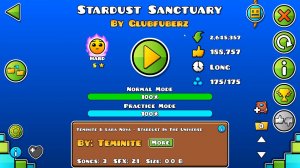 Geometry Dash Stardust Sanctuary прохождение