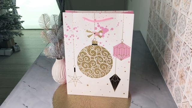 Подарочный пакет НЕЖНАЯ ЗИМА: УКРАШЕНИЯ, 40х30 см, ABB303020-1