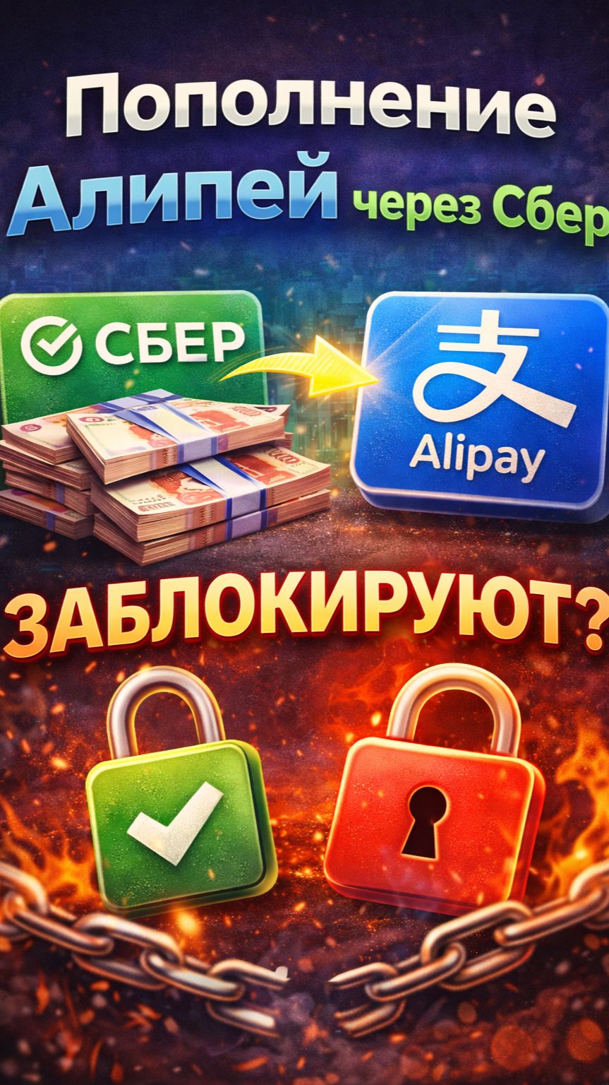 Пополнение Алипей через Сбер ЗАБЛОКИРУЮТ смотреть онлайн