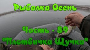Рыбалка Осень. Часть - 89. "Плотвичка, Щучка".