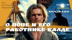 [Сказка о попе и работнике его Балде] – рок сказка по Пушкину в огне гитар [ИИ]