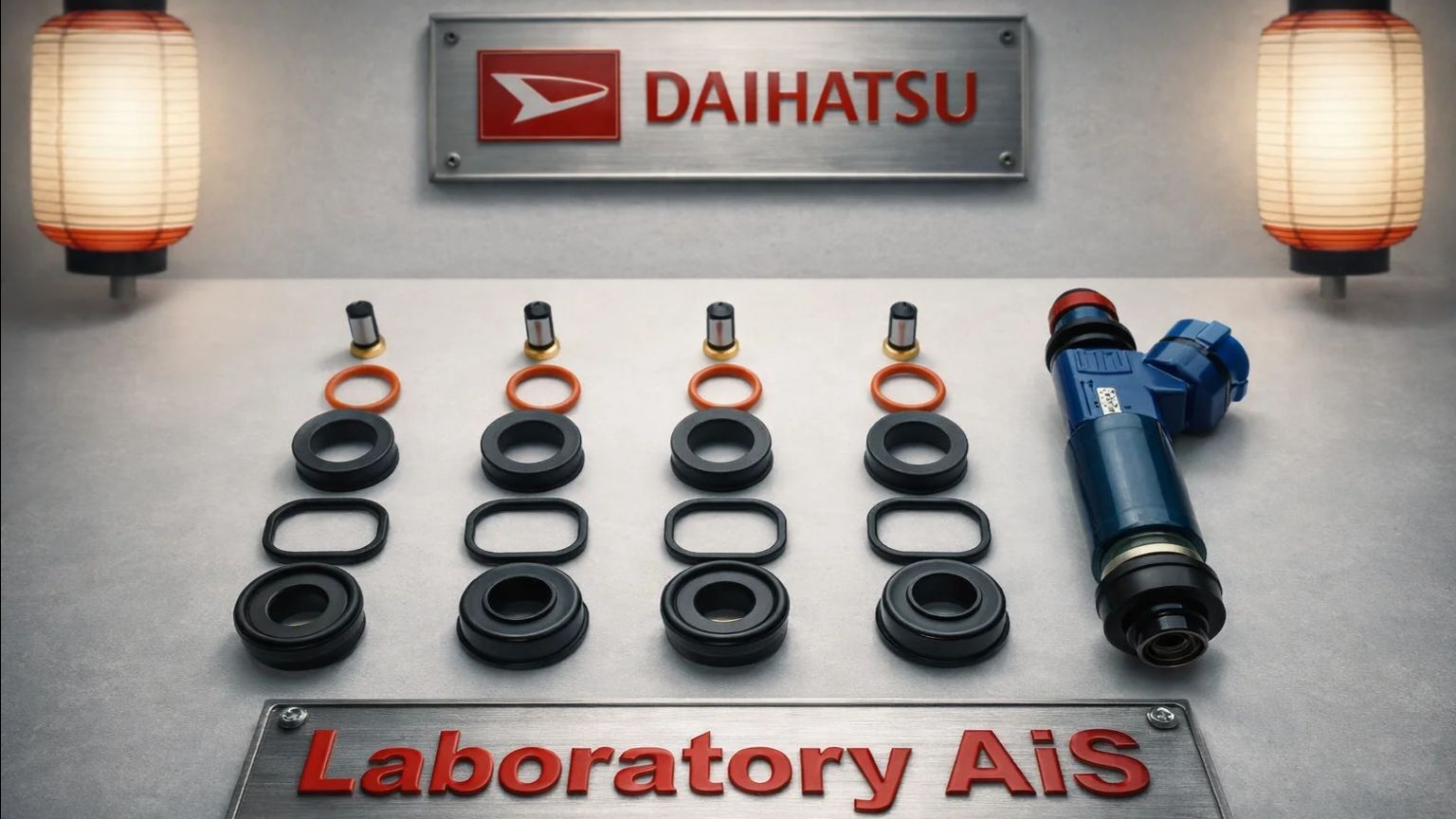 Ремкомплект на 4 инжектора D-004, DAIHATSU Charade, Pyzar, HDEP, HEEG.mp4