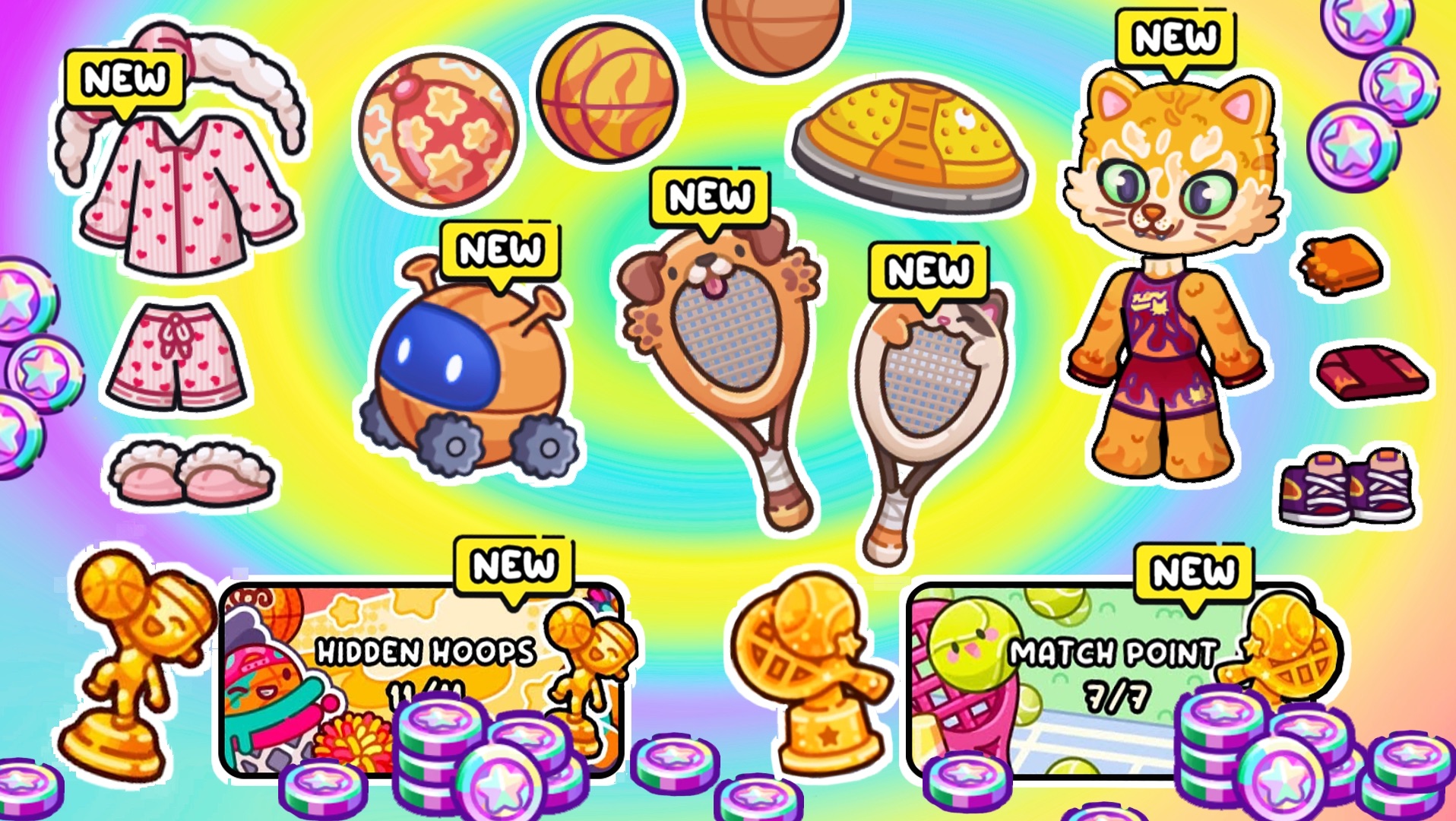 Обновление в Аватар Ворлд / Теннисный корт и Баскетбольная площадка смотреть онлайн