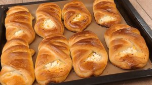 Мега-Пышные Булочки на Молоке: Секрет Идеальной Творожной Начинки с Манго