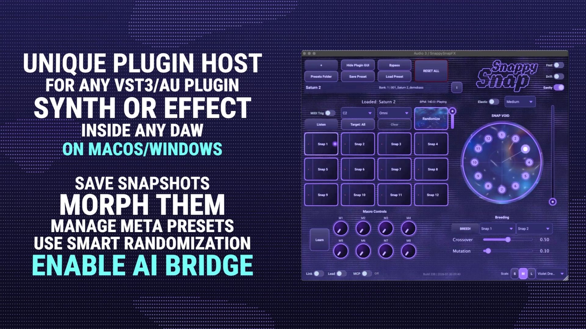 Inkie x Electric Smudge SnappySnap: Snapshots, Morphing and AI Bridge for any Plugin!