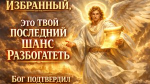 ИЗБРАННЫЙ 💰 ЭТО ТВОЙ ПОСЛЕДНИЙ ШАНС РАЗБОГАТЕТЬ — БОГ ПОДТВЕРДИЛ